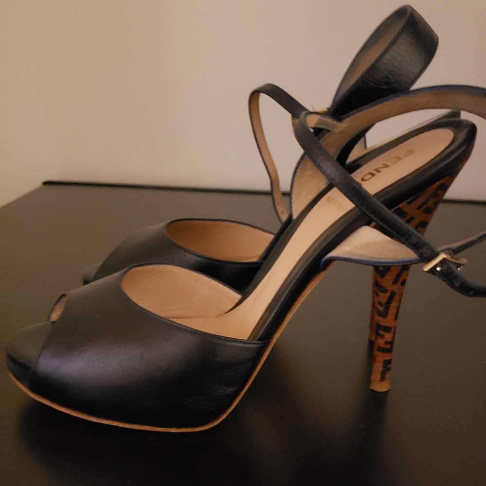 Fendi blue sandals